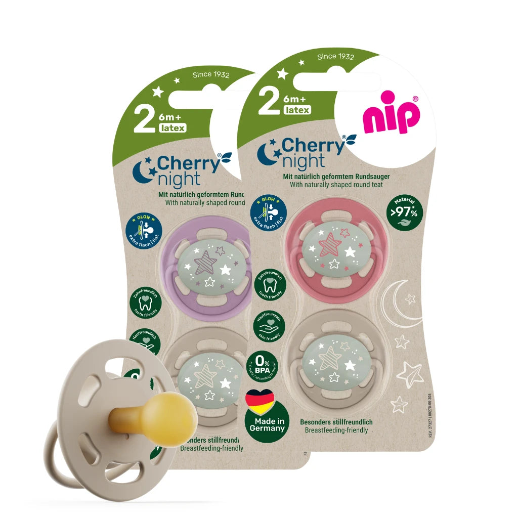 NIP Cherry Night F Suzetă latex, mărimea 2 (6+luni) N2
