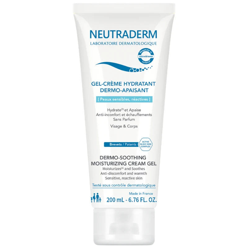 NEUTRADERM Dermo-soothing Увлажняющий крем-гель для чувствительной, реактивной кожи, 200ml