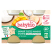 Babybio Растительный десерт из манго, кокосового молока и яблок (6+) 2x130g