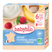 Babybio Пауч Йогурт из коровьего молока, малины и банана (6+) 4x85g