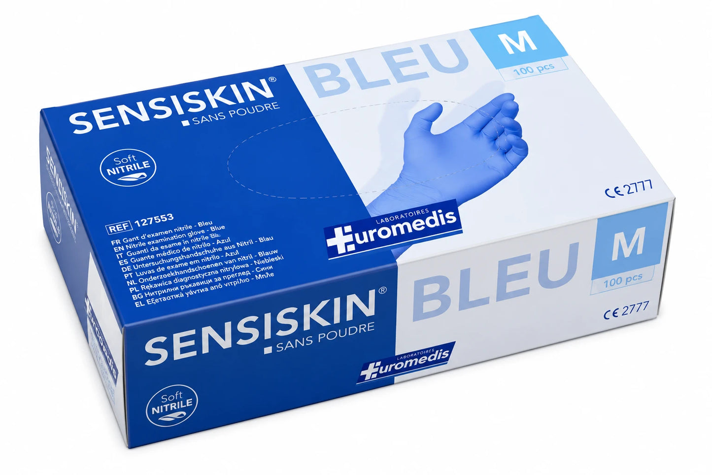 Mănuși M n/ster. nitril f/pudră N100 (Sensiskin)