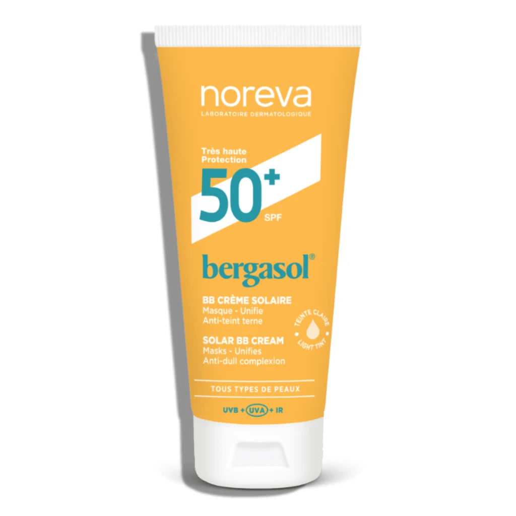 Noreva Bergasol Expert Крем с тональным эффектом светлый SPF50+, 40ml
