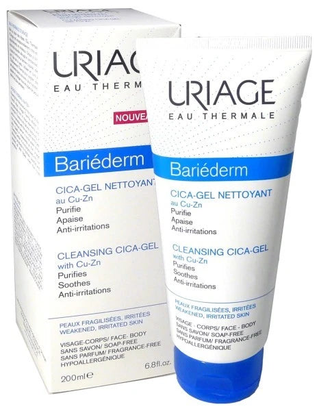 Uriage Bariederm Cica Gel de curățare CU-ZN, 200ml (15001174)