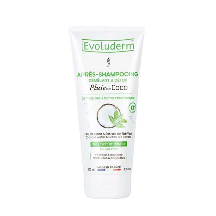 Evoluderm Увлажняющий бальзам для всех типов волос с экстрактом Кокоса и Зеленого Чая, 200ml (20382)