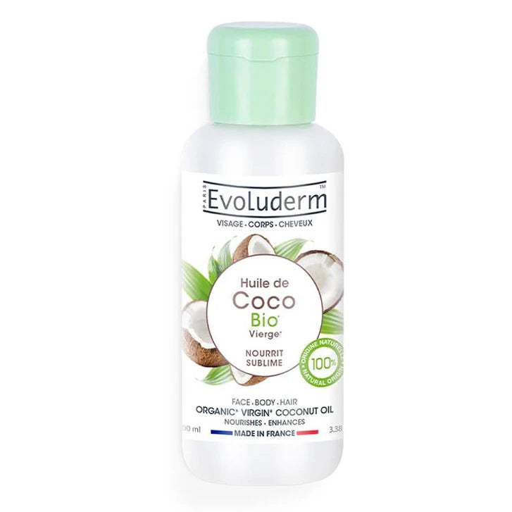 Evoluderm Ulei de cocos, pentru corp și păr 100ml