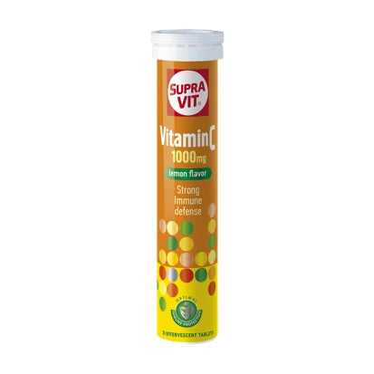 SupraVit Vitamina C 1000mg cu gust de lamaie tab.efferv. N20