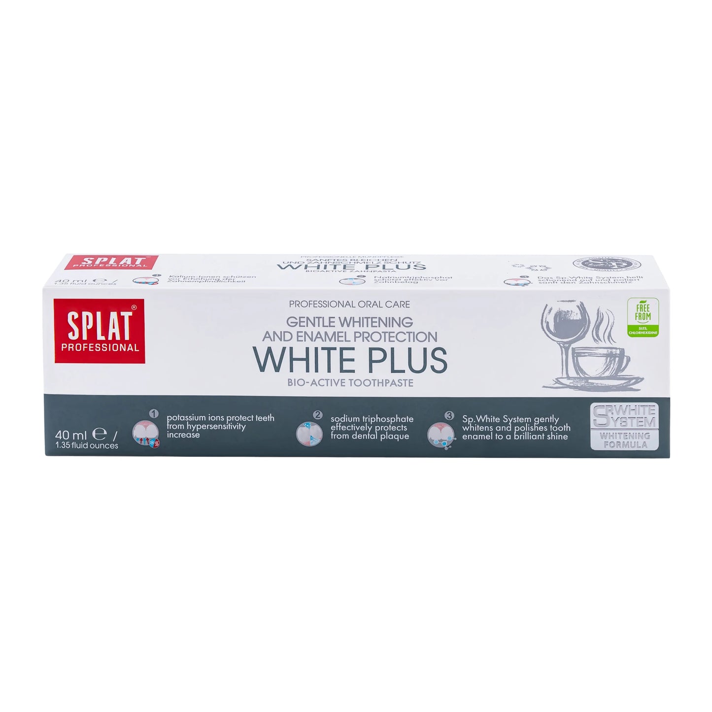 Splat Professional Pastă de dinți compact White Plus 40ml