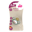 NIP Butterfly Suzetă latex, verde, mărime 2 (5-18luni) N1