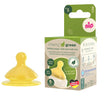 NIP Cherry Green Tetina cu gat larg, latex, anti-colic, universal 0+, flux S N2