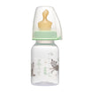 NIP Family Biberon din plastic, verde, tetina anatomică, anti-colici, latex, flux S, mărimea 1 (0-6l