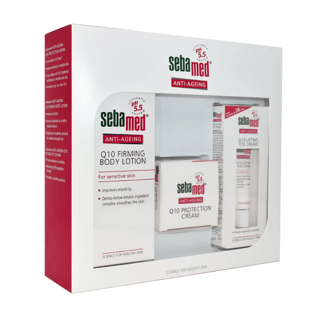 Sebamed Set Anti-Ageing Q10 Crema de fata 50ml + Crema p/u ochi 15ml + Lotiune p/u corp 200ml