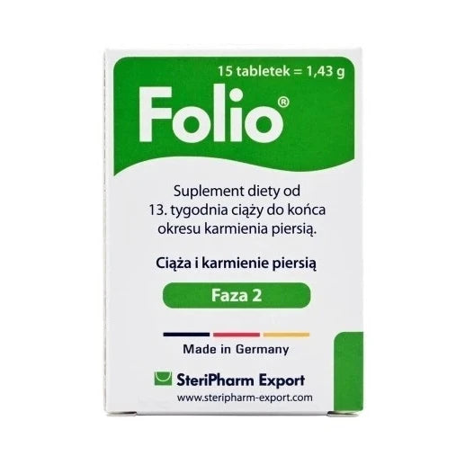 Folio (фаза 2 - фолиевая кислота, D3, B12, йод) табл. N90