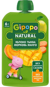 GIPOPO Piure Măr, Morcov, Dovleac, Mango 90g