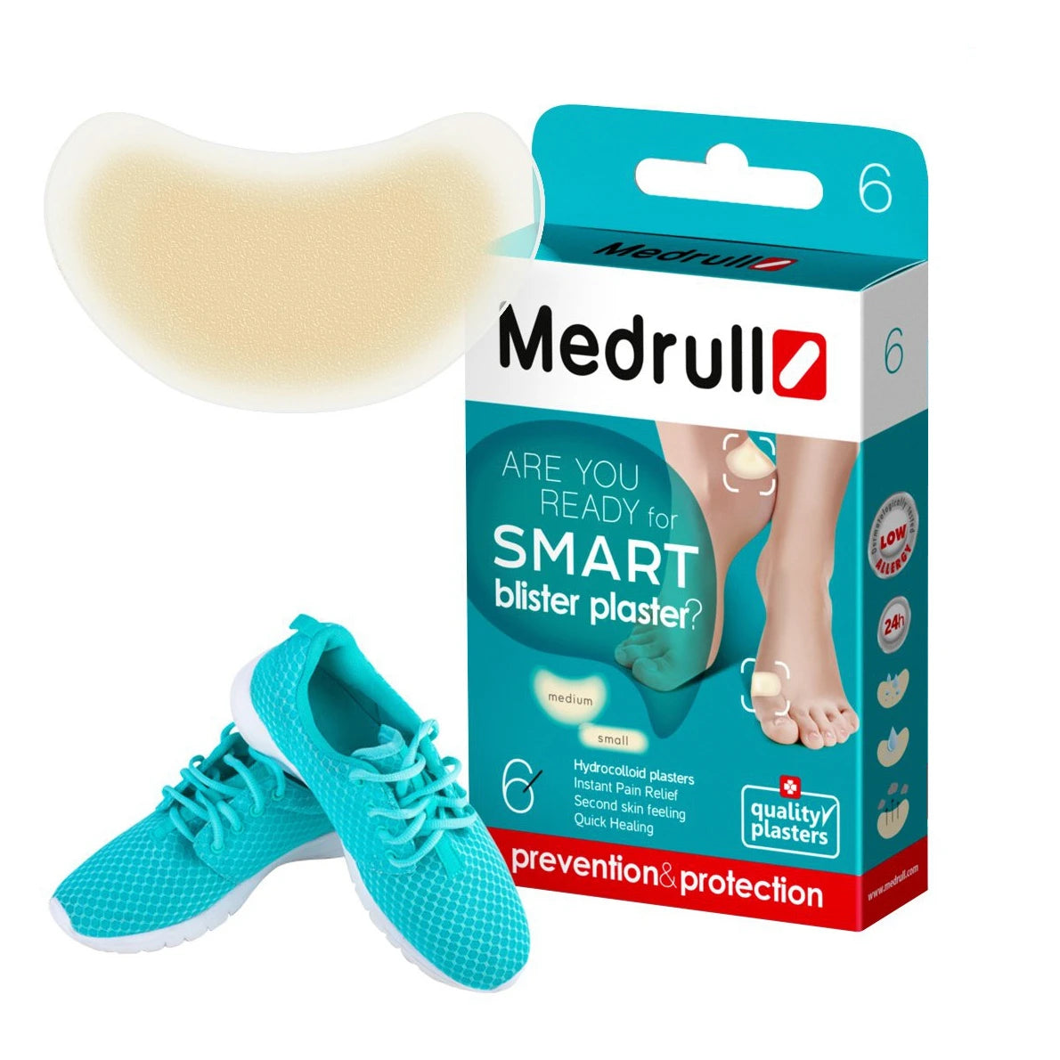 Medrull Emplastru cu hidrocoloid, medium, N6
