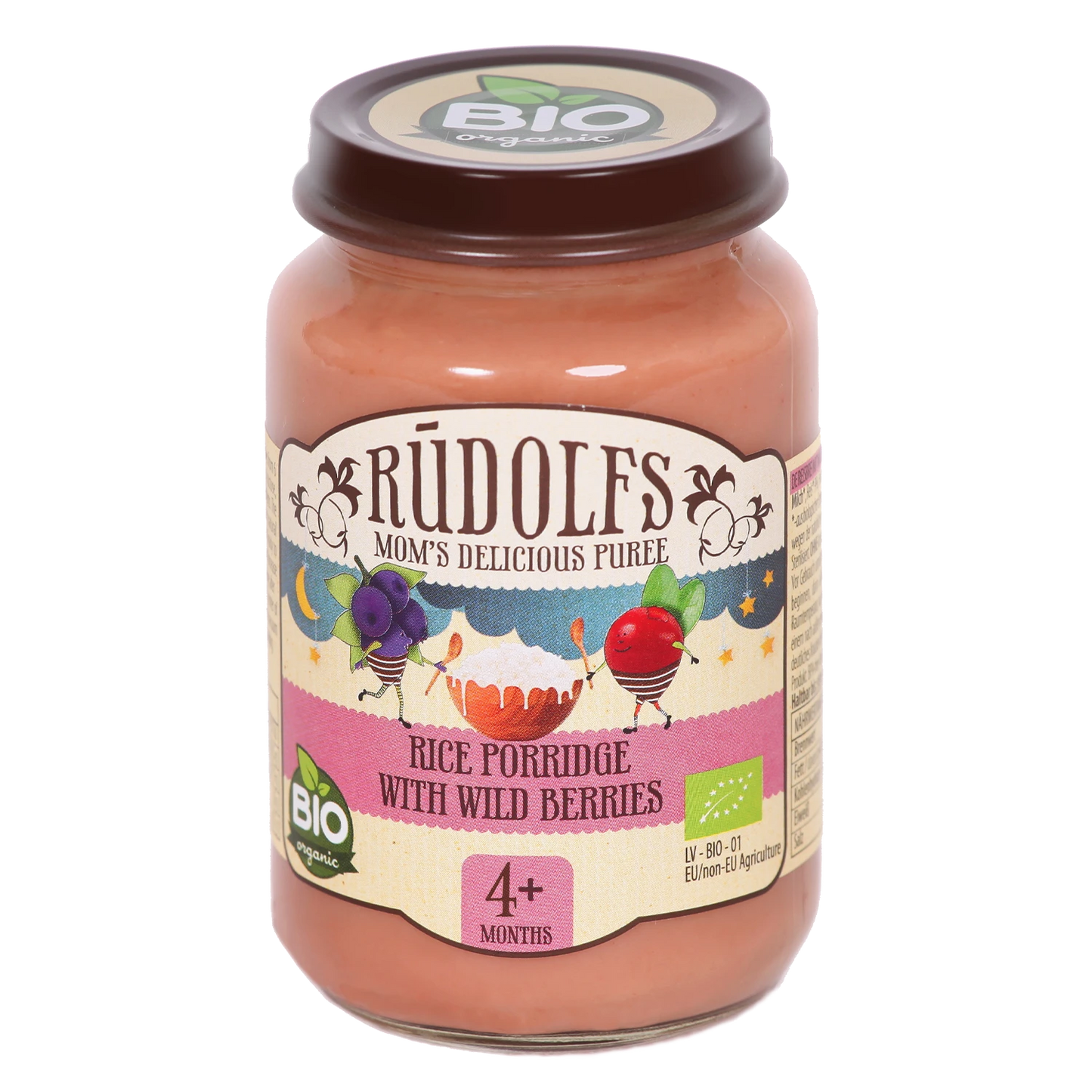 Rudolfs Organic Terci Orez cu fructe de pădure 190g (4+)