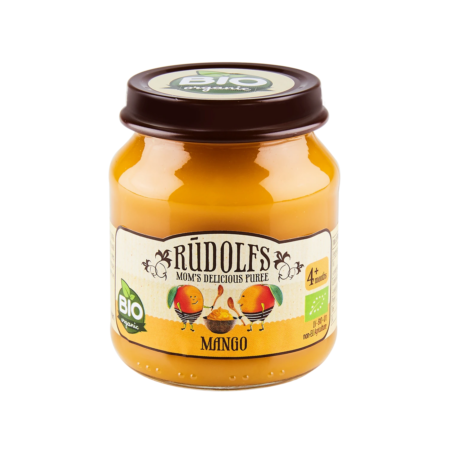 Rudolfs Organic Piure Mango 120g (4+)