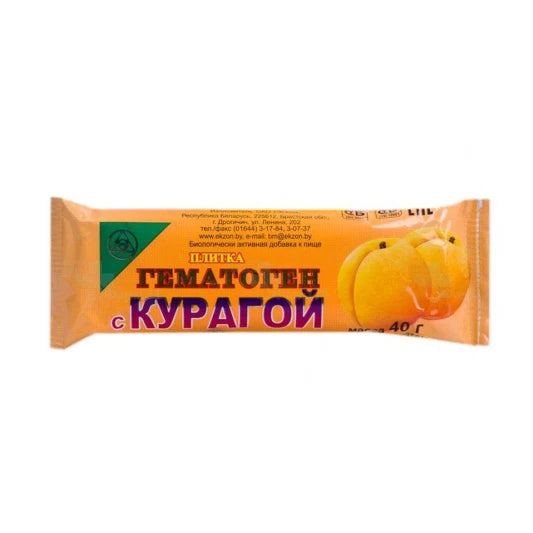 Гематоген с курагой 40g