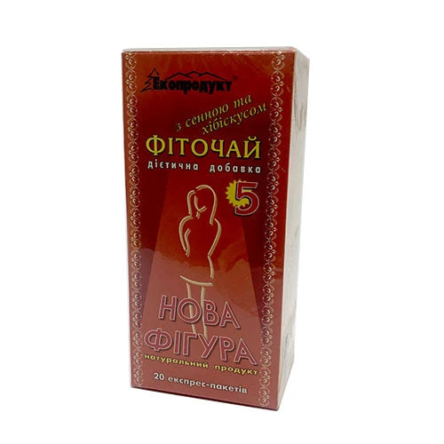 Nova Figura 5 Ceai pentru slabire senna, hibiscus 2g N20
