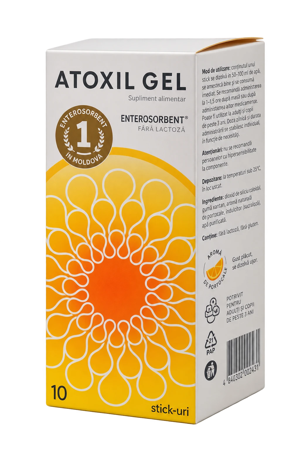 Atoxil Gel Enterosorbent (cu gust banana) 20g stick N10