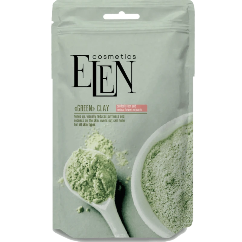 ELEN Lut cosmetic verde cu extract de brusture şi arnica 40g N1