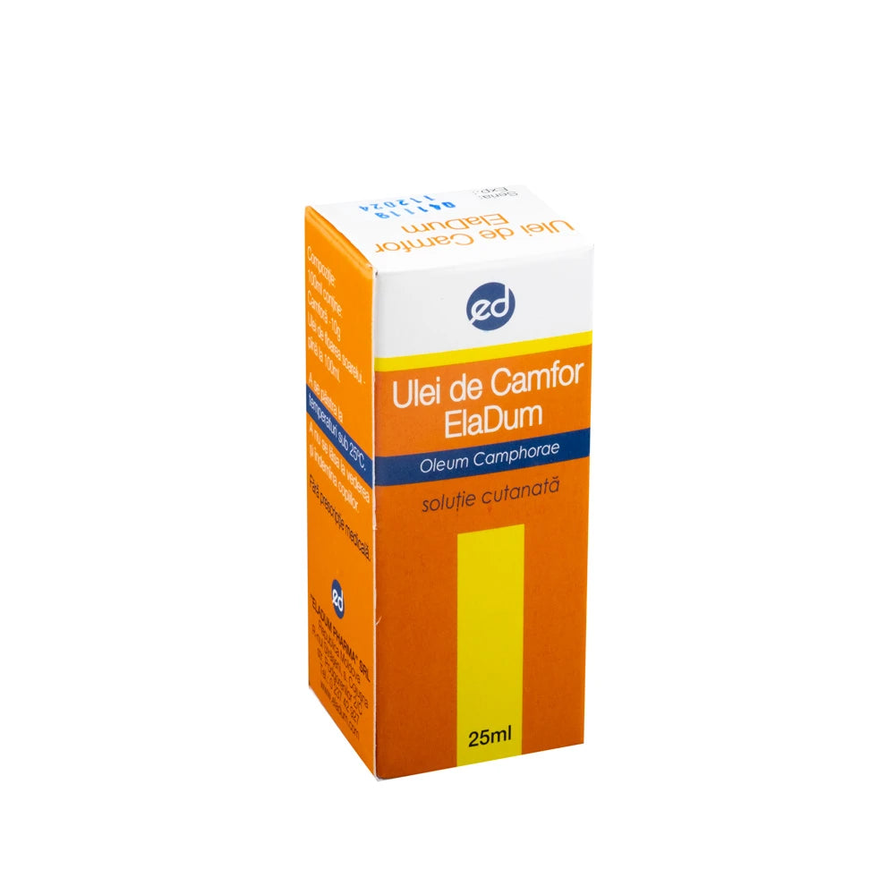 Камфора Eladum 10% 25ml масл.р-р