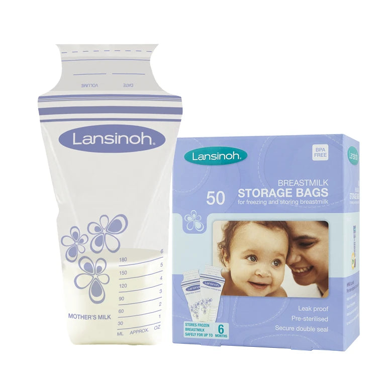 Lansinoh Pungi pentru colectarea laptelui matern, 50buc, 0+ (40055)