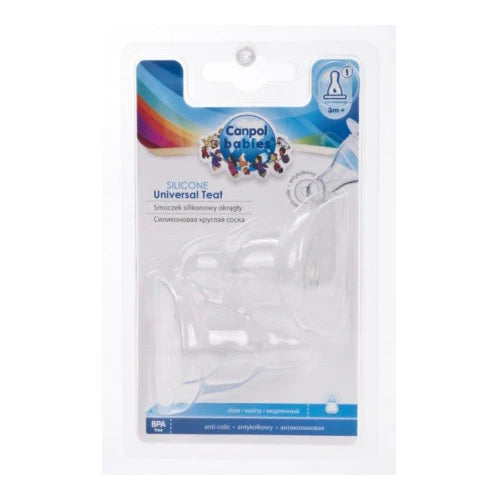 Canpol Baby 18/115 Tetina silicon lent 3+ 2buc