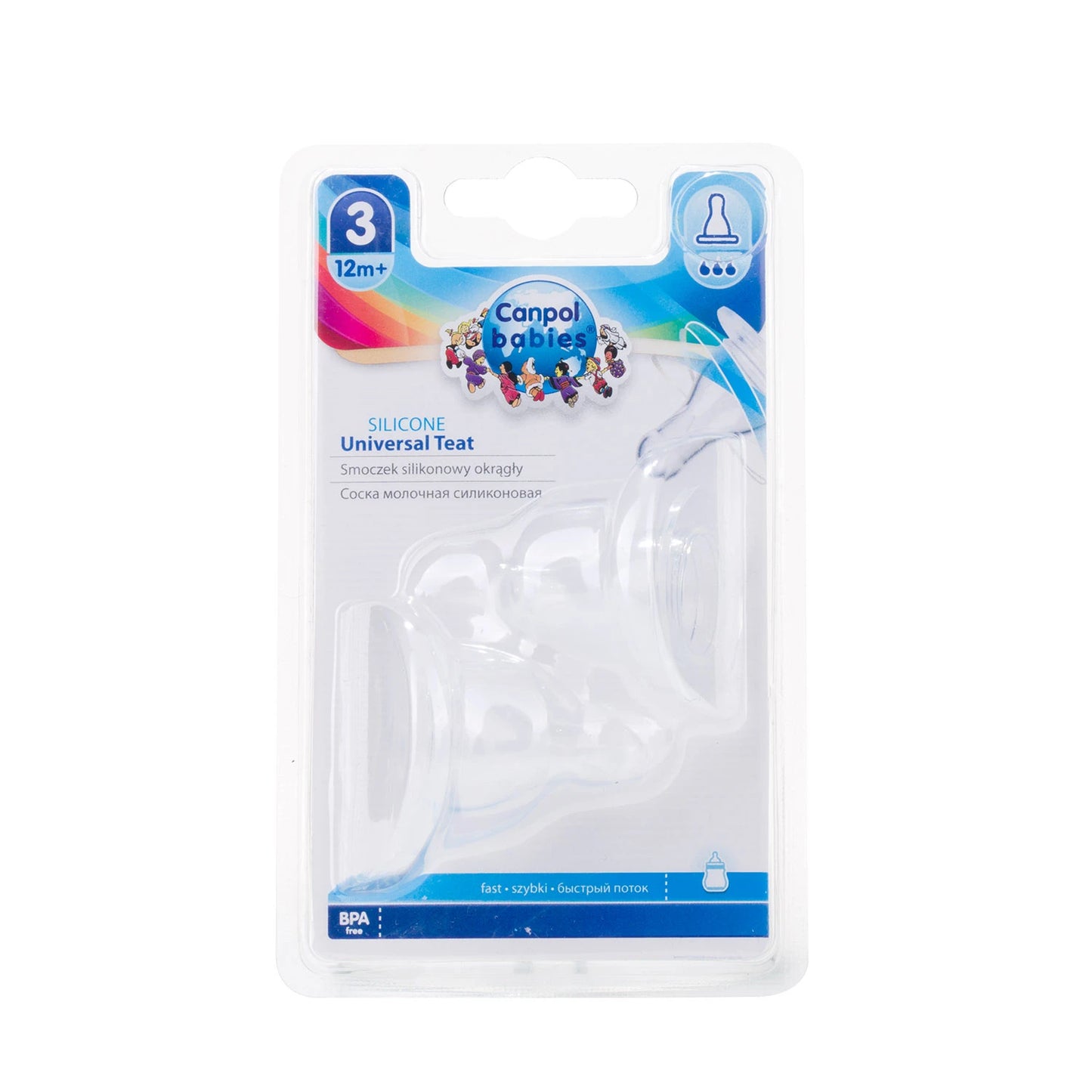 Canpol Baby 18/117 Tetina silicon rapid 12+ 2buc