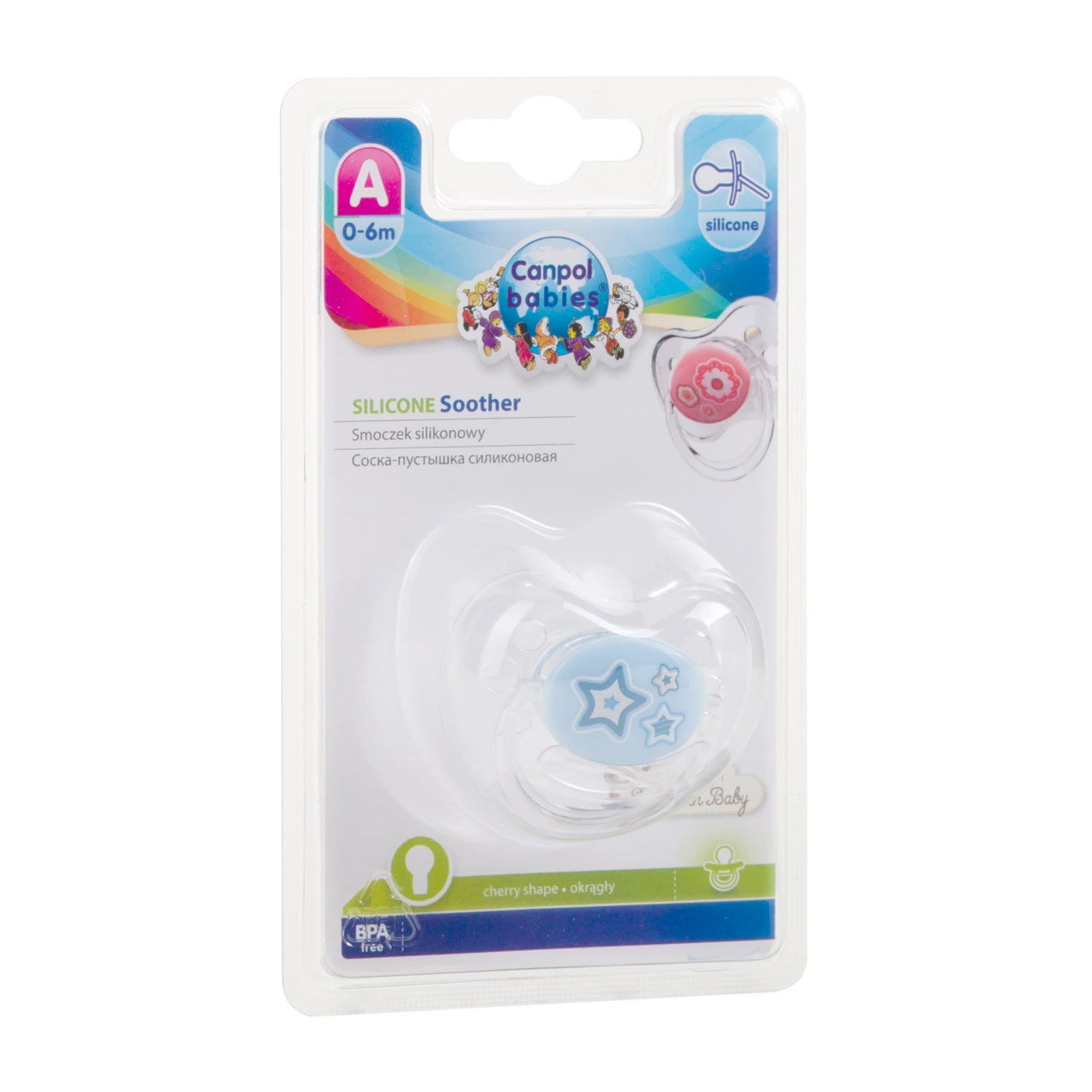 Canpol Baby 22/562 Suzeta rotunda din silicon 0-6 luni