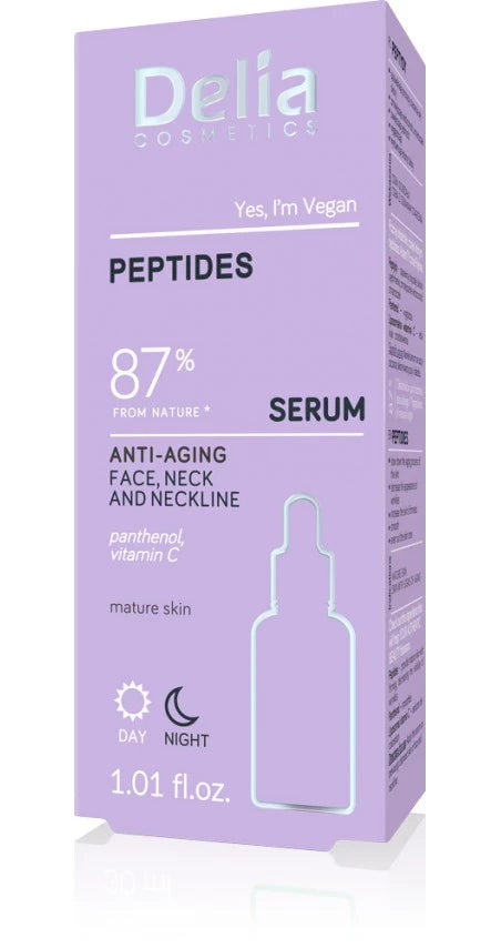 Delia Ser anti-imbatranire pentru față, gat, decolteu cu peptide, 30ml