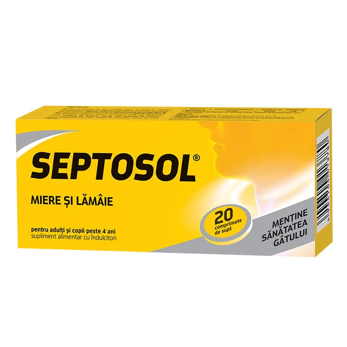 Septosol с медом и лимоном Herbaflu, табл. N20