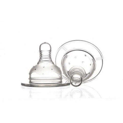 U-Grow Set 2 Tetine Silicon 6+ luni cu Gat Larg  (A-1028)