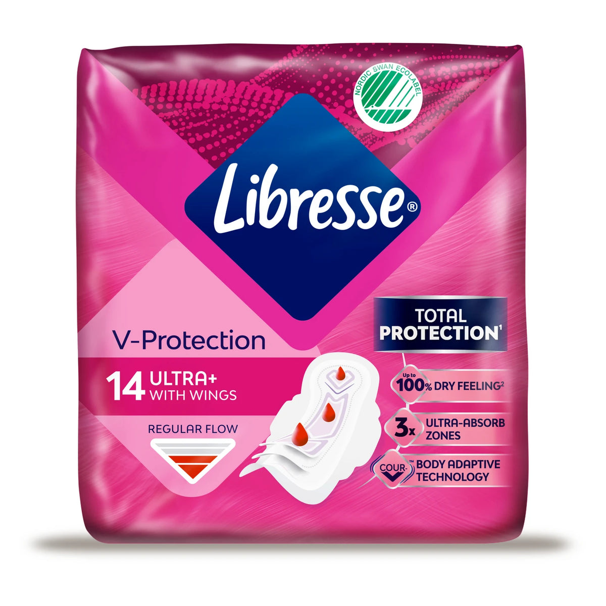 Libresse Прокладки Freshness & Protection Ultra (4 капли) N14