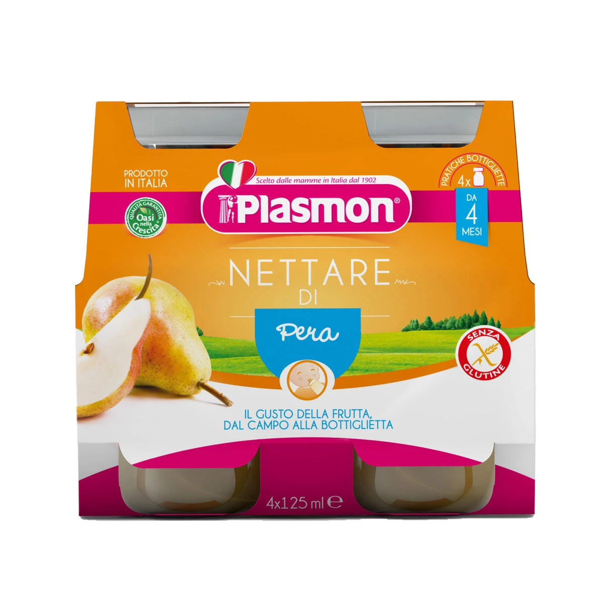 Plasmon Suc cu pere  4x125ml
