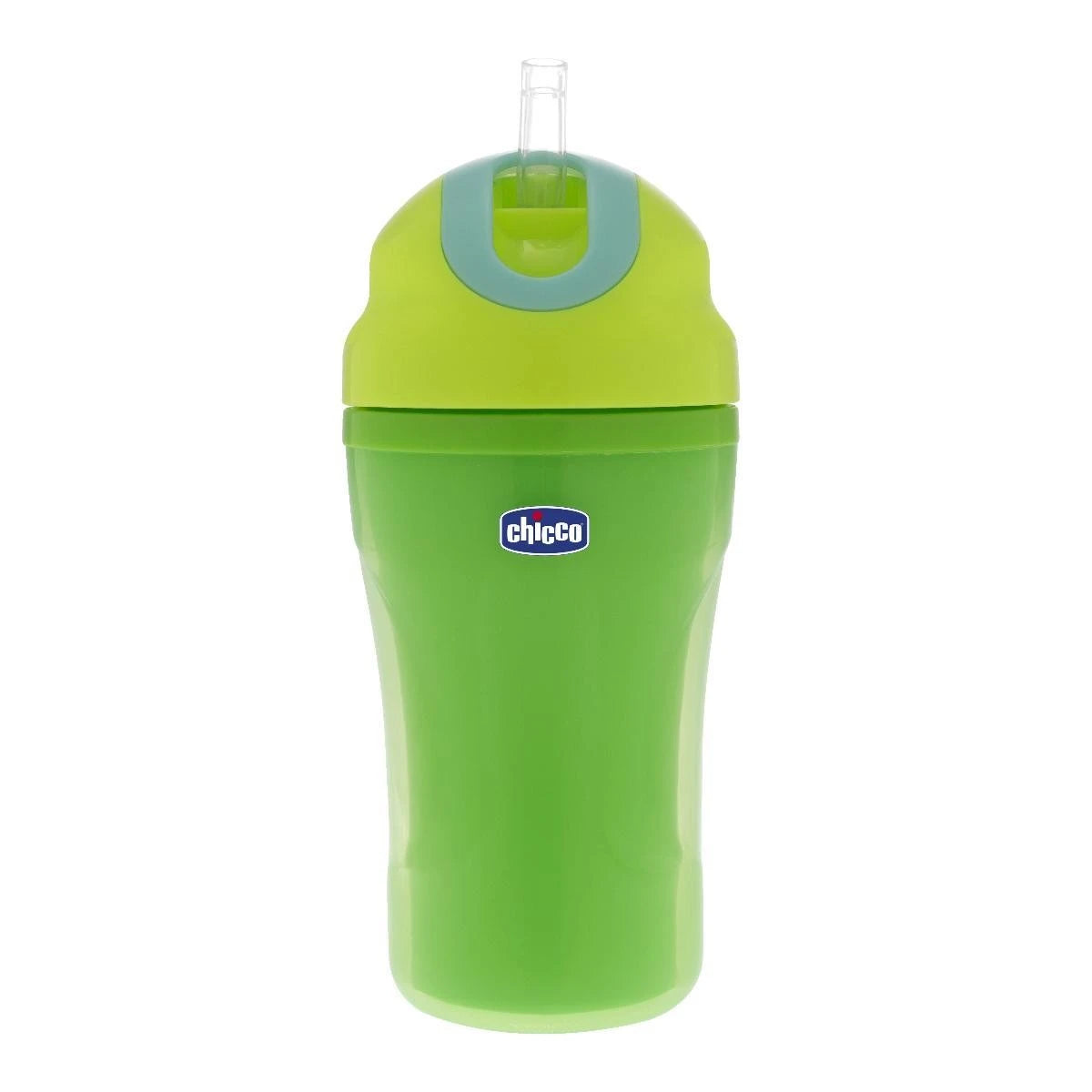 Chicco Поильник с трубочкой, зеленый, 18+, 266 ml (68255)