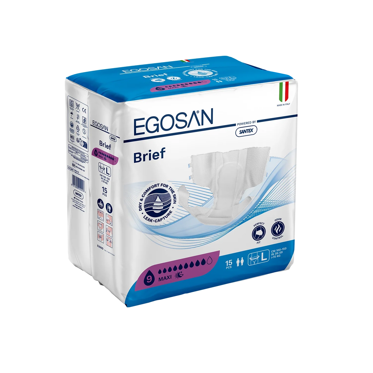 Egosan scutece Vita Soft MAXI, L, ****, > 70 kg, 100 - 150 cm, 15 buc (*)