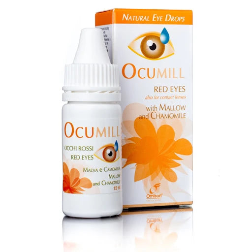 Ocumill глазные капли. Чувствительные, раздраженные, красные глаза 15ml  N1