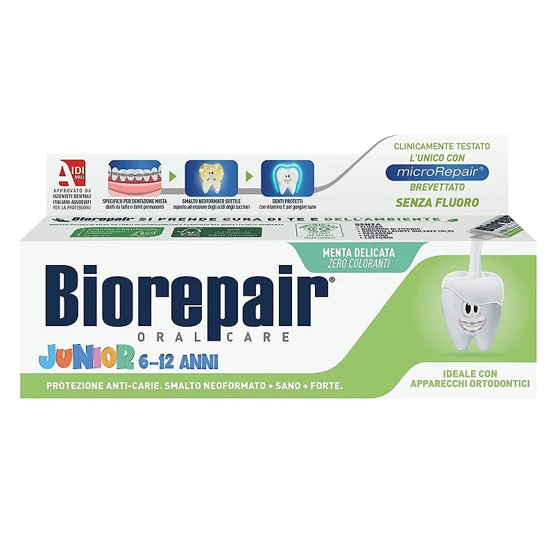 Biorepair зубная паста Junior для детей со вкусом мяты 75ml (6-12 лет) (GA1297700)