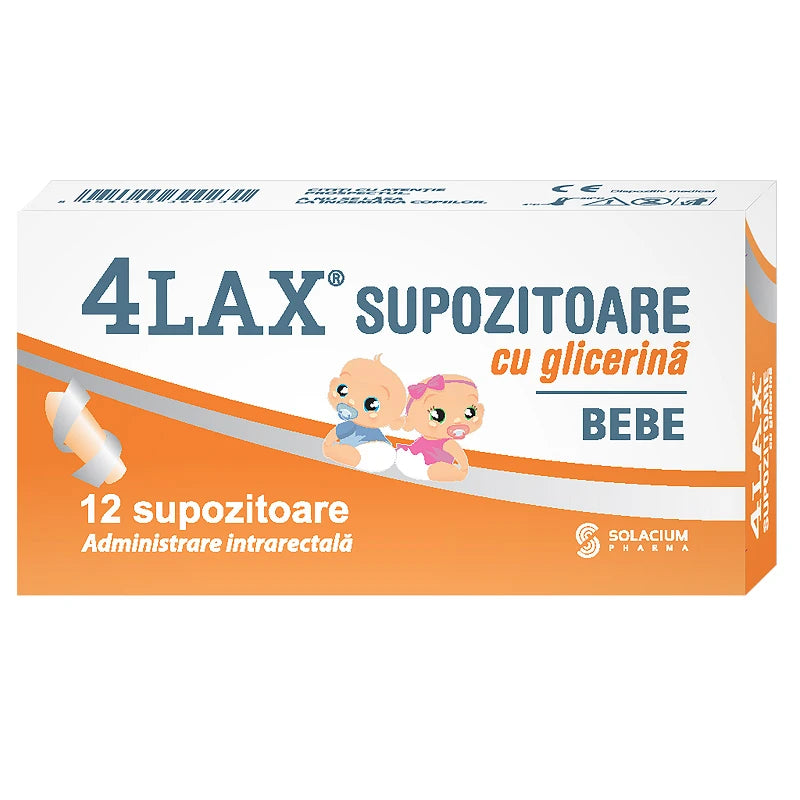 4LAX supozitoare cu glicerina bebe Nr.12