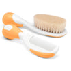 Chicco Set Pieptene + perie orange, 0+ (65690)