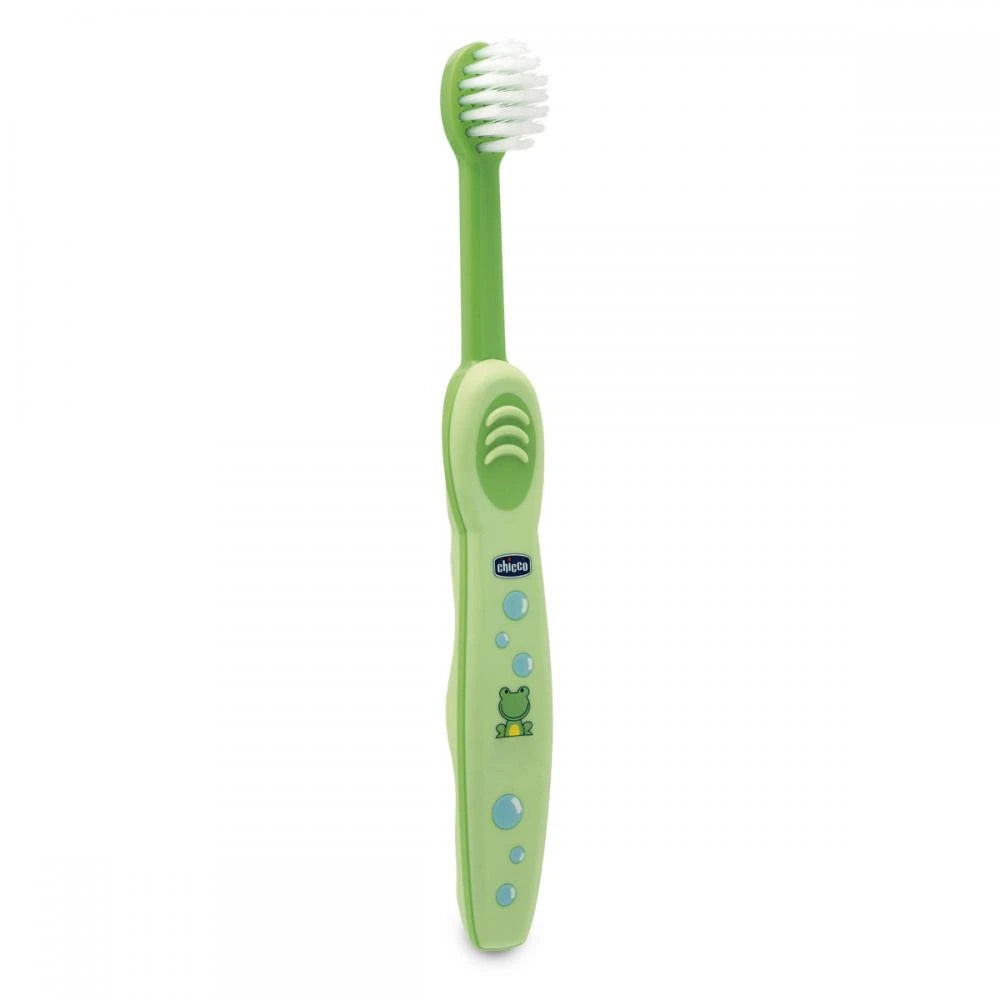 Chicco Periuță de dinți masajor verde, 4+, 1buc (69600)