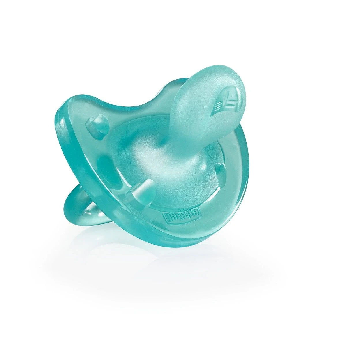 Chicco Соска ортодонтическая силиконовая голубая, 6+, 1 шт (27122)