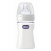 CHICCO Biberon din sticlă Nature Glass tetină din silicon,0+, 150ml, 1buc (600420/207110)