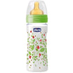 Chicco Biberon plastic Well Being tetină latex, flux rapid, romantic 0%BPA, 4+, 330 ml (206343)