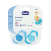 Chicco Suzetă ortodontică latex pentru baietei, 12+, 2 buc (7292421/7482421)