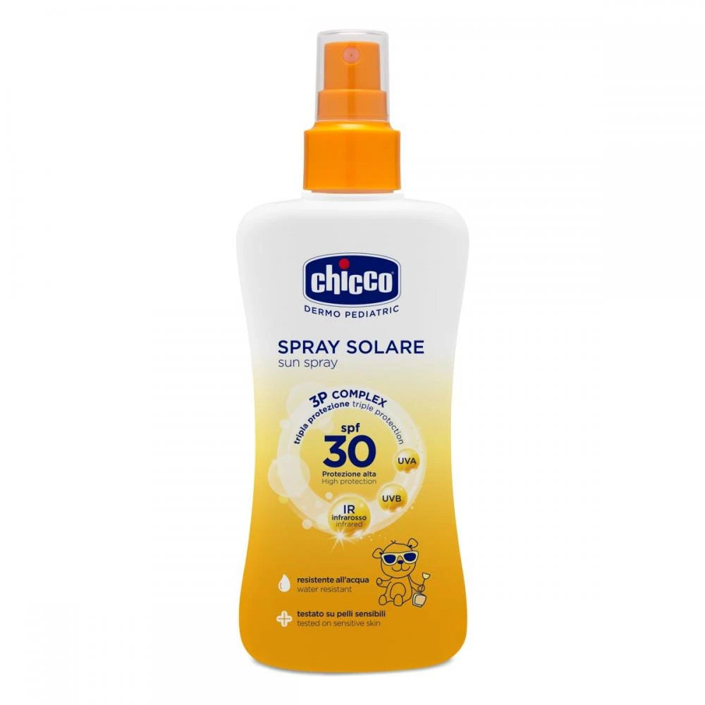 Chicco protecție solară Sun-Spray SPF 30+, 12+, 150 ml (91600)