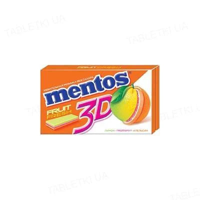 Mentos 3D Fruit Fresh Лимон-Грейпфрут-Апельсин 33g
