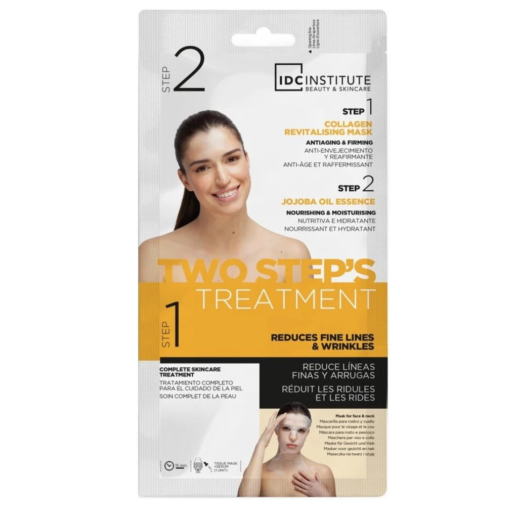 IDC Institute Masca antirid cu colagen pentru față, gât, decolteu 35g+5g
