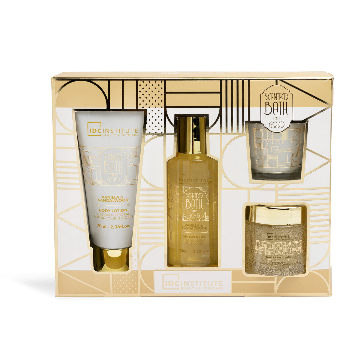 IDC Institute Set Scented Bath Gold Набор для ванны 4 предмета