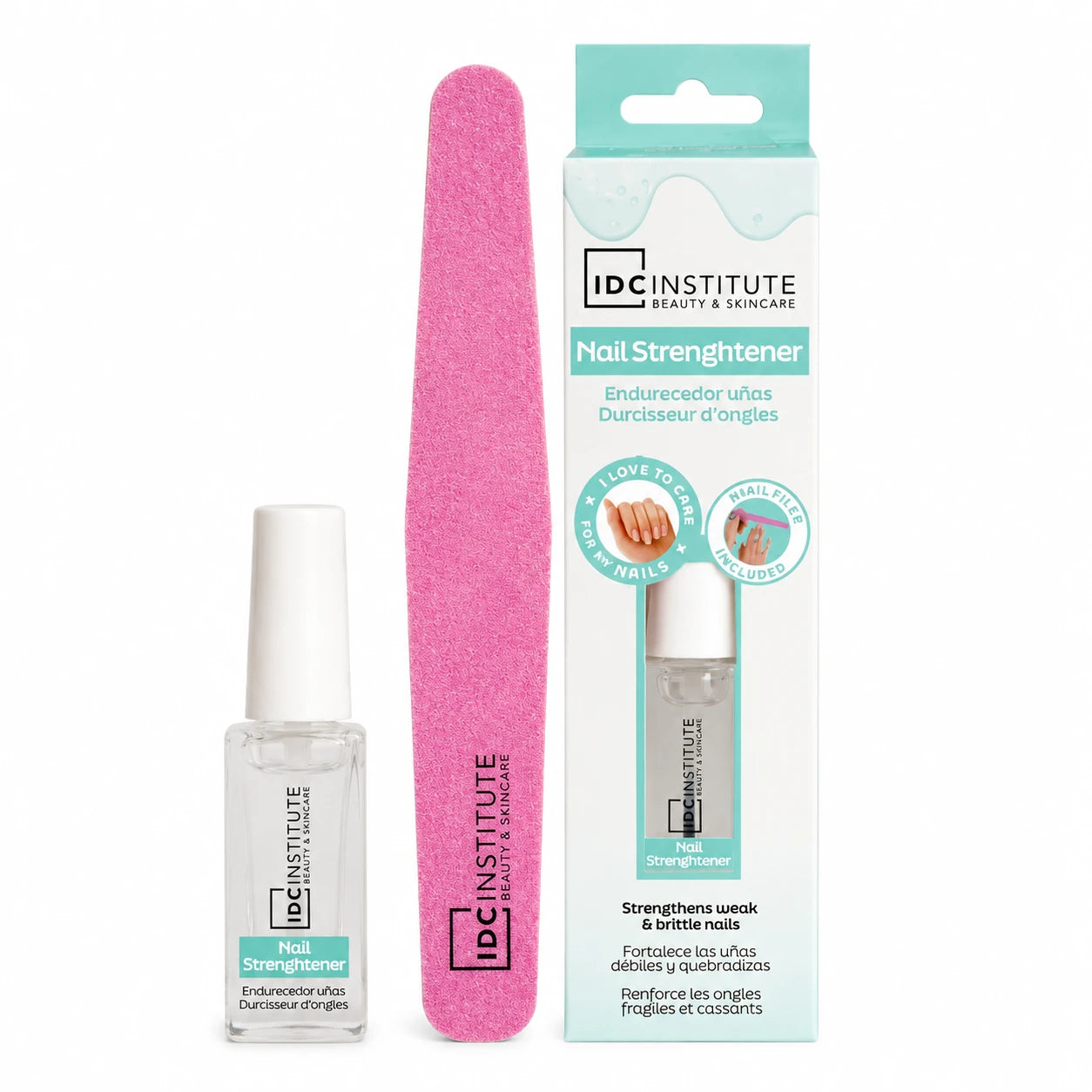IDC Institute Conditioner pentru unghii fortifiant + pila, 6ml